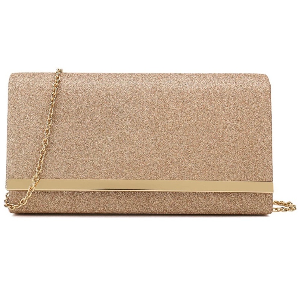 Rose Gold Women’s Evening Clutch Handbag